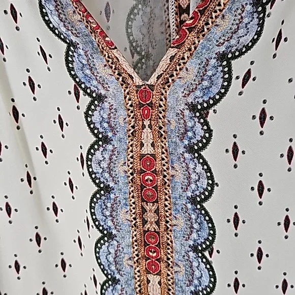 FARM Rio Anthropologie Diana Peasant Pullover Top XL - Picture 6 of 14